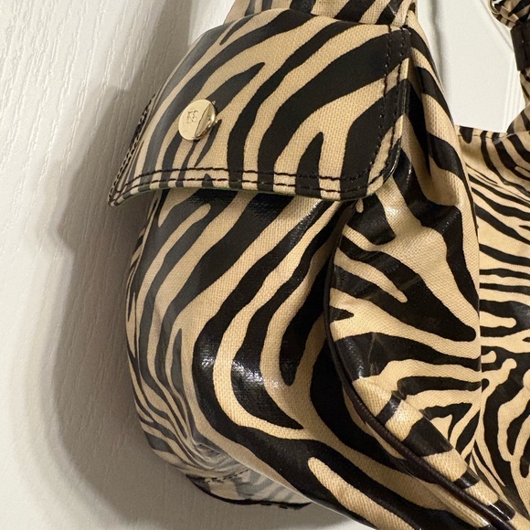 Kate Spade Zebra Print Hobo Bag - Black and Tan - Picture 3 of 15